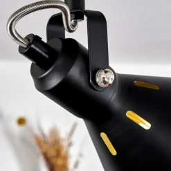 Lampes Dorées-hofstein Plafonnier Upiano Chrome, Noir, 4 lumières