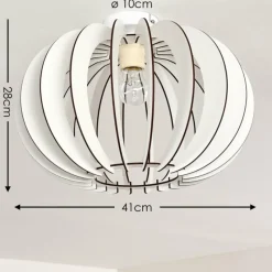 hofstein Plafonnier Valkom Blanc, 1 lumière