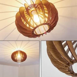 hofstein Plafonnier Valkom Brun, 1 lumière