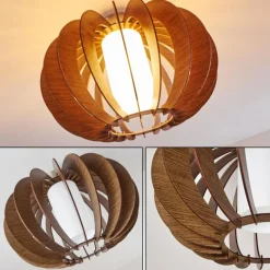 hofstein Plafonnier Valkom Nickel mat, 1 lumière* Plafonniers