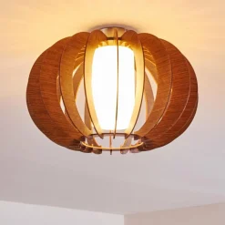 hofstein Plafonnier Valkom Nickel mat, 1 lumière* Plafonniers