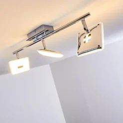 hofstein Plafonnier Vallorbe LED Chrome, 3 lumières* Spots Et Projecteurs