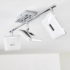 hofstein Plafonnier Vallorbe LED Chrome, 3 lumières* Spots Et Projecteurs