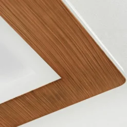 Lampes En Bois-hofstein Plafonnier Varoyang LED Blanc, 1 lumière