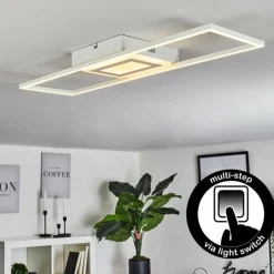 hofstein Plafonnier Vaseux LED Blanc, 1 lumière* Éclairage Led