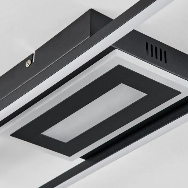 hofstein Plafonnier Vaseux LED Noir, Blanc, 1 lumière