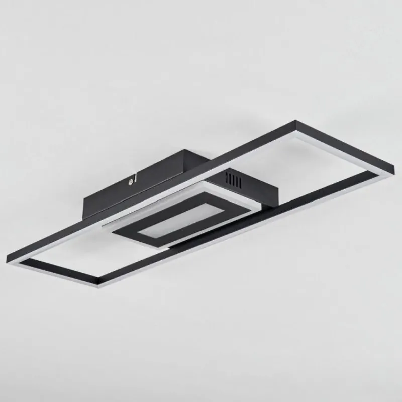 hofstein Plafonnier Vaseux LED Noir, Blanc, 1 lumière