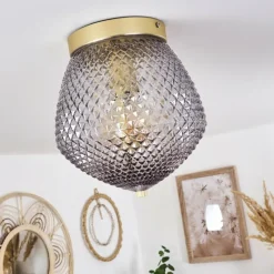 Luminaires Orientaux-hofstein Plafonnier Vera Laiton, 1 lumière