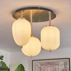 hofstein Plafonnier Verbania Noir, 3 lumières