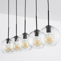 hofstein Plafonnier Verre 20 cm Koyoto Clair, 5 lumières