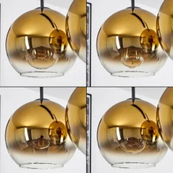 hofstein Plafonnier Verre 20 cm Koyoto Or, Clair, 4 lumières