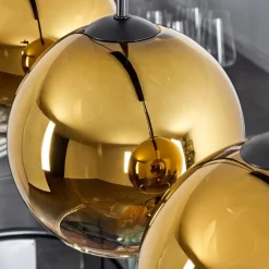 hofstein Plafonnier Verre 20 cm Koyoto Or, Clair, 4 lumières