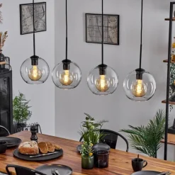 hofstein Plafonnier Verre 20 cm Koyoto Clair, 4 lumières