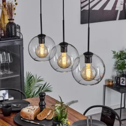 hofstein Plafonnier Verre 20 cm Koyoto Clair, 3 lumières