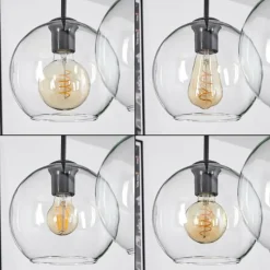 hofstein Plafonnier Verre 20 cm Koyoto Clair, 3 lumières