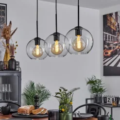 hofstein Plafonnier Verre 20 cm Koyoto Clair, 3 lumières