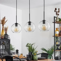 hofstein Plafonnier Verre 20 cm Koyoto Clair, 3 lumières