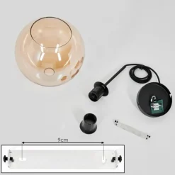 hofstein Plafonnier Verre 20 cm Koyoto Ambre, 1 lumière