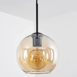 hofstein Plafonnier Verre 20 cm Koyoto Ambre, 1 lumière