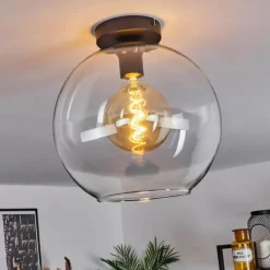 hofstein Plafonnier Verre 30 cm Koyoto Clair, 1 lumière