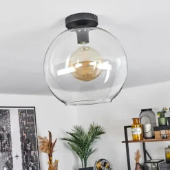 hofstein Plafonnier Verre 30 cm Koyoto Clair, 1 lumière