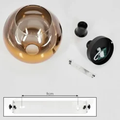 hofstein Plafonnier Verre 30 cm Koyoto Or, Clair, 1 lumière