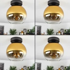 hofstein Plafonnier Verre 20 cm Koyoto Or, Clair, 1 lumière