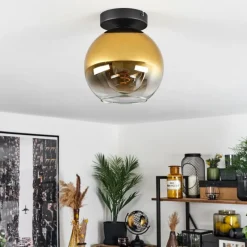 hofstein Plafonnier Verre 20 cm Koyoto Or, Clair, 1 lumière