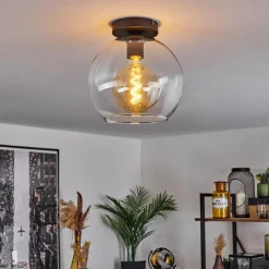 hofstein Plafonnier Verre 25 cm Koyoto Clair, 1 lumière