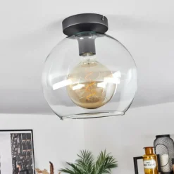 hofstein Plafonnier Verre 25 cm Koyoto Clair, 1 lumière