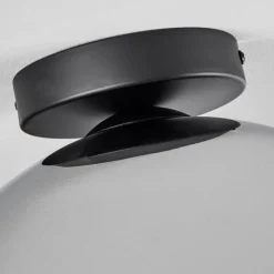 Suspension Verre Fumé-hofstein Plafonnier Verre 30 cm Koyoto Chrome, Fumé, 1 lumière