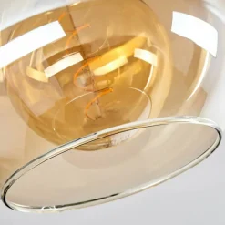 hofstein Plafonnier Verre 25 cm Koyoto Ambre, 1 lumière