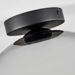 Suspension Verre Fumé-hofstein Plafonnier Verre 30 cm Koyoto Chrome, Clair, Fumé, 1 lumière