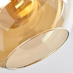 hofstein Plafonnier Verre 30 cm Koyoto Ambre, 1 lumière