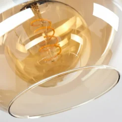 hofstein Plafonnier Verre 20 cm Koyoto Ambre, 1 lumière