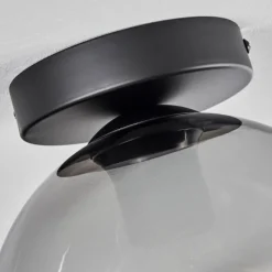 Suspension Verre Fumé-hofstein Plafonnier Verre 20 cm Koyoto Clair, Fumé, 1 lumière