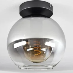 Suspension Verre Fumé-hofstein Plafonnier Verre 20 cm Koyoto Clair, Fumé, 1 lumière