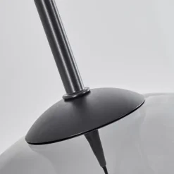 Suspension Verre Fumé-hofstein Plafonnier Verre 20 cm Koyoto Chrome, Clair, Fumé, 3 lumières