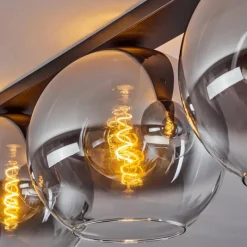 Suspension Verre Fumé-hofstein Plafonnier Verre 30 cm Koyoto Clair, Fumé, 4 lumières