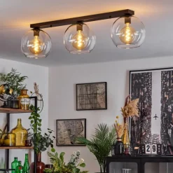 hofstein Plafonnier Verre 25 cm Koyoto Clair, 3 lumières