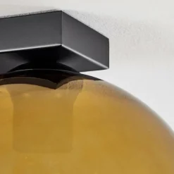 hofstein Plafonnier Verre 25 cm Koyoto Or, Clair, 4 lumières