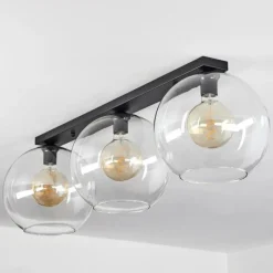 hofstein Plafonnier Verre 30 cm Koyoto Clair, 3 lumières