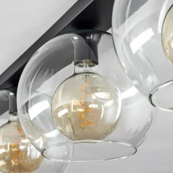 hofstein Plafonnier Verre 25 cm Koyoto Clair, 4 lumières