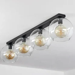 hofstein Plafonnier Verre 25 cm Koyoto Clair, 4 lumières