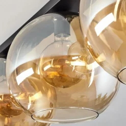 hofstein Plafonnier Verre 30 cm Koyoto Ambre, 3 lumières
