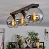 Suspension Verre Fumé-hofstein Plafonnier Verre 20 cm Koyoto Chrome, Clair, Fumé, 3 lumières
