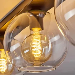 hofstein Plafonnier Verre 20 cm Koyoto Clair, 3 lumières