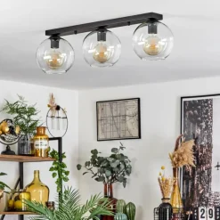 hofstein Plafonnier Verre 20 cm Koyoto Clair, 3 lumières