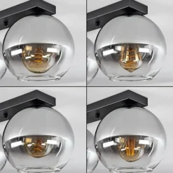 Suspension Verre Fumé-hofstein Plafonnier Verre 20 cm Koyoto Clair, Fumé, 3 lumières