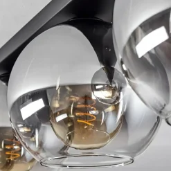 Suspension Verre Fumé-hofstein Plafonnier Verre 20 cm Koyoto Clair, Fumé, 3 lumières